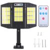 Solar Wall Light Outdoor 33 COB Beads PIR Motion Sensor Remote Control Wireless Lamps IP45 Waterproof Lighting for Garage Front Door Garden Pathway