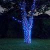 Solar Fairy Lights 2 pcs 2x200 LED Blue Indoor Outdoor