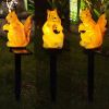 1pc Solar Resin Squirrel Floor Lamp; LED Outdoor Rain Light Courtyard Garden Lawn Landscape Light