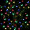 2Pcs Solar Powered String Lights 50LED Beads Fairy Sakura Flower Blossom Lights