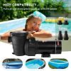 VEVOR Swimming Pool Pump 1.5HP 115V 1100W, Single Speed Pumps for Above Ground, Powerful Self Primming Pool Pumps w/ Strainer Filter Basket