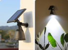 PS2003 (wall. Ground two lights). Outdoor solar energy intelligent light-controlled wall lamp. (Free cable / installation / electricity)