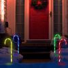 Solar Christmas Candy Cane Light IP55 Waterproof Stake Light