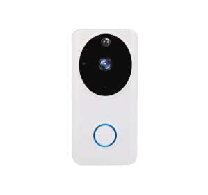 Video doorbell mobile phone video intercom surveillance camera (Color: White)