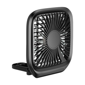 Car rear seat fan (Color: Black)