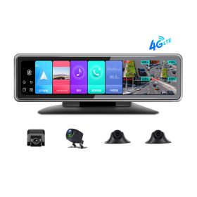 Intelligent 4G360 Panoramic Positioning Tracking Management 24V Remote Monitoring Driving Recorder (Option: 12inch360 4road-US)