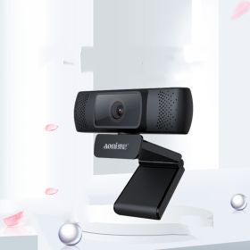 Desktop Computer Teaching Camera HD With Microphone (Option: Black and small bracket)