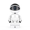 1pc Mini Robot 1080P Wifi IP Camera; Indoor Dome; Auto Body Tracking; Baby Monitor; Night Vision; Mobile Remote; View Security CCTV Camera