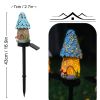 Cute Solar Garden Lights Easter Rabbit Solar LED Lights Waterproof Resin Landscape Lamp Outdoor Solar Lights Party Pathway Yard