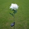 LED Chrysanthemum Flower Stake Light Solar Energy Rechargeable for Outdoor Garden