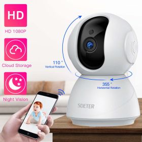 1080P 720P IP Camera Security Camera WiFi (Plug Type: AU Plug, Sensor Size: 1080P Add 128G Card)