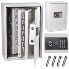 Digital Safe for Keys w/ Digits & Keys Whi (Color: White)