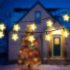 2Pcs Solar Powered String Lights 39.3FT 100LED Beads Fairy Star Lights