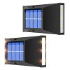 2pcs Solar Up & Down Wall Light Outdoor Waterproof Decorative Light For Scene Atmosphere