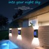 2pcs Solar Up & Down Wall Light Outdoor Waterproof Decorative Light For Scene Atmosphere