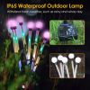 2Pcs Solar Firefly Lights Swaying Decorative Pathway Stake Lamp IP65 Waterproof Landscape Patio Yard Night Light