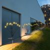 2Pcs Solar Firefly Lights Swaying Decorative Pathway Lamp IP65 Waterproof Landscape Patio Yard Night Light