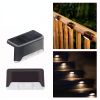 4pcs Solar Wall Light Garden Outdoor; Waterproof Stair Lights With Light Control; For Garden Yard Porch Wedding Party Decor