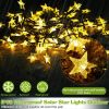 2Pcs Solar Powered String Lights 39.3FT 100LED Beads Fairy Star Lights