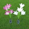 Lily Multi-Changing LED Lights - Solar Garden Stake Lights