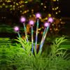 2Pcs Solar Firefly Lights Swaying Decorative Pathway Stake Lamp IP65 Waterproof Landscape Patio Yard Night Light