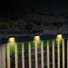 4pcs Solar Wall Light Garden Outdoor; Waterproof Stair Lights With Light Control; For Garden Yard Porch Wedding Party Decor