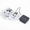 39ft 100 Big Bulb Solar Crystal Ball; Bubble Light String; 1inch Waterproof Solar Outdoor Light Strip; 8 Lighting Modes; Solar Light String For Garden