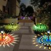 Solar Outdoor Lights New Garden Lamps Powered Waterproof Landscape Path for Yard Backyard Lawn Patio Decorative LED Lighting