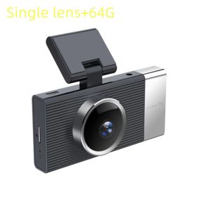 WIFI Driving Recorder Three Lens Mobile Phone APP Interconnection Night Vision Large Wide Angle (Option: Single Lens 64g)