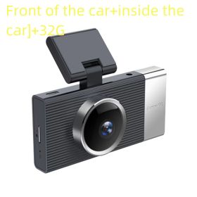 WIFI Driving Recorder Three Lens Mobile Phone APP Interconnection Night Vision Large Wide Angle (Option: Front Car Interior 32G)